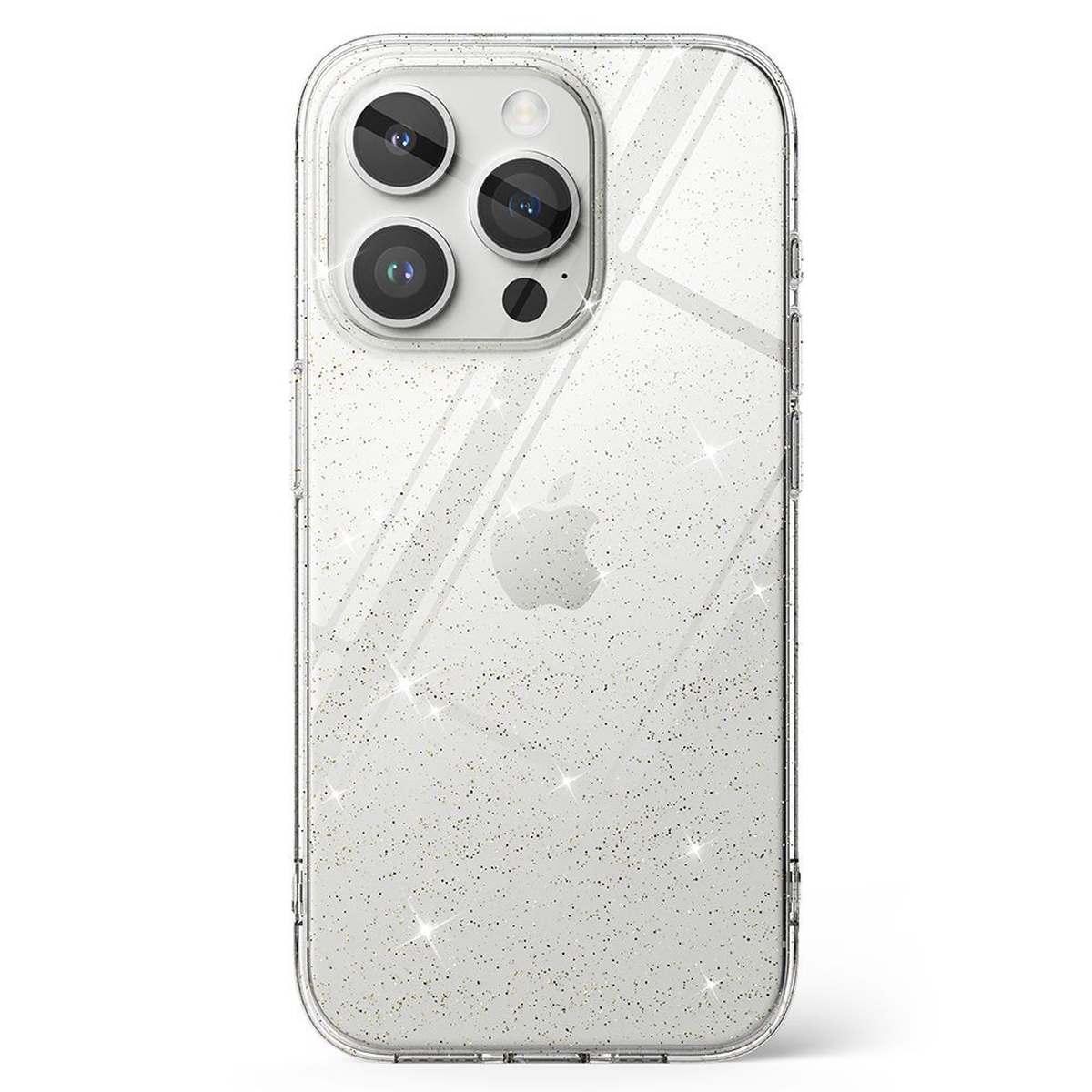 Kép 3/11 - Ringke iPhone 15 Pro Max vékony csillámos átlátszó tok