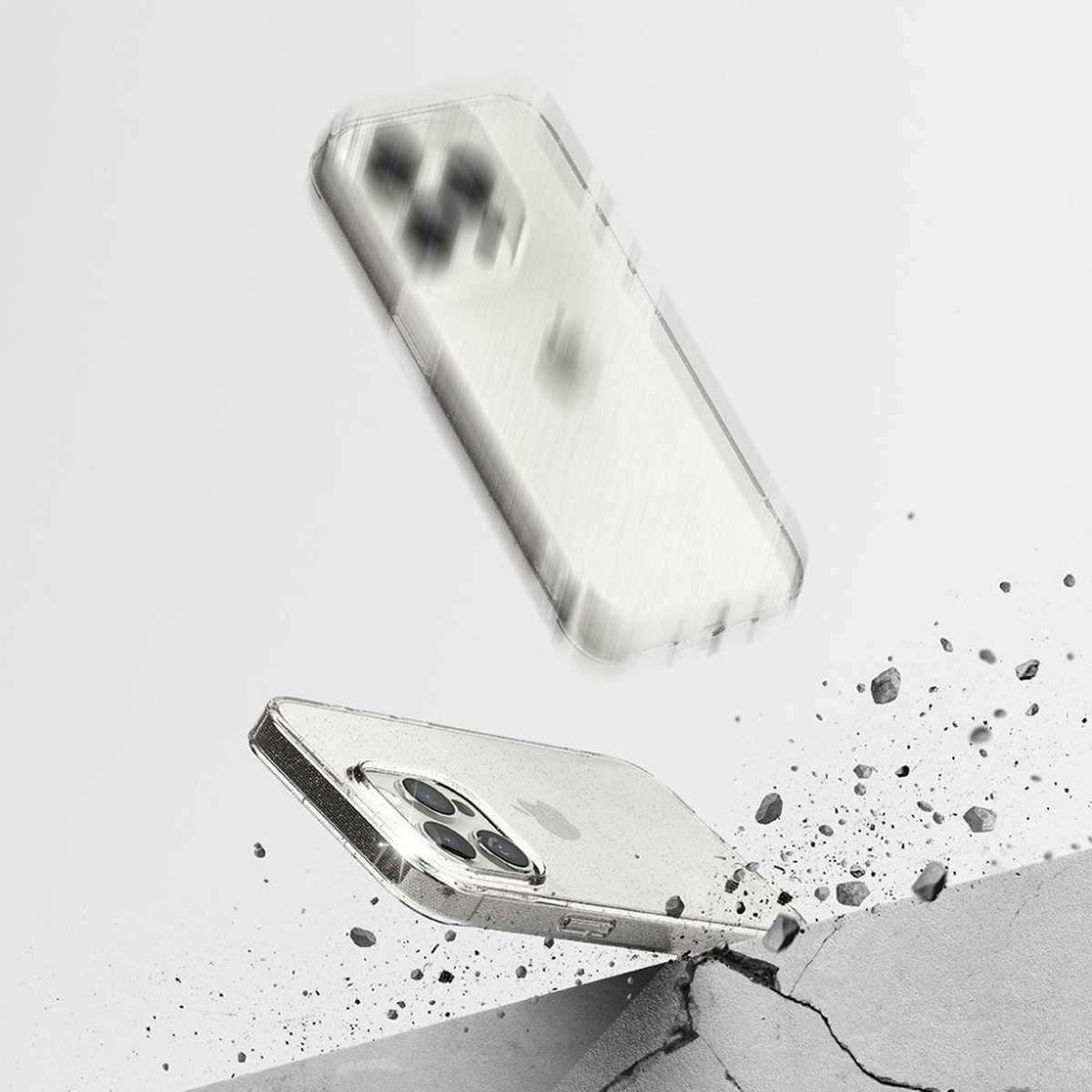 Kép 6/11 - Ringke iPhone 15 Pro Max vékony csillámos átlátszó tok