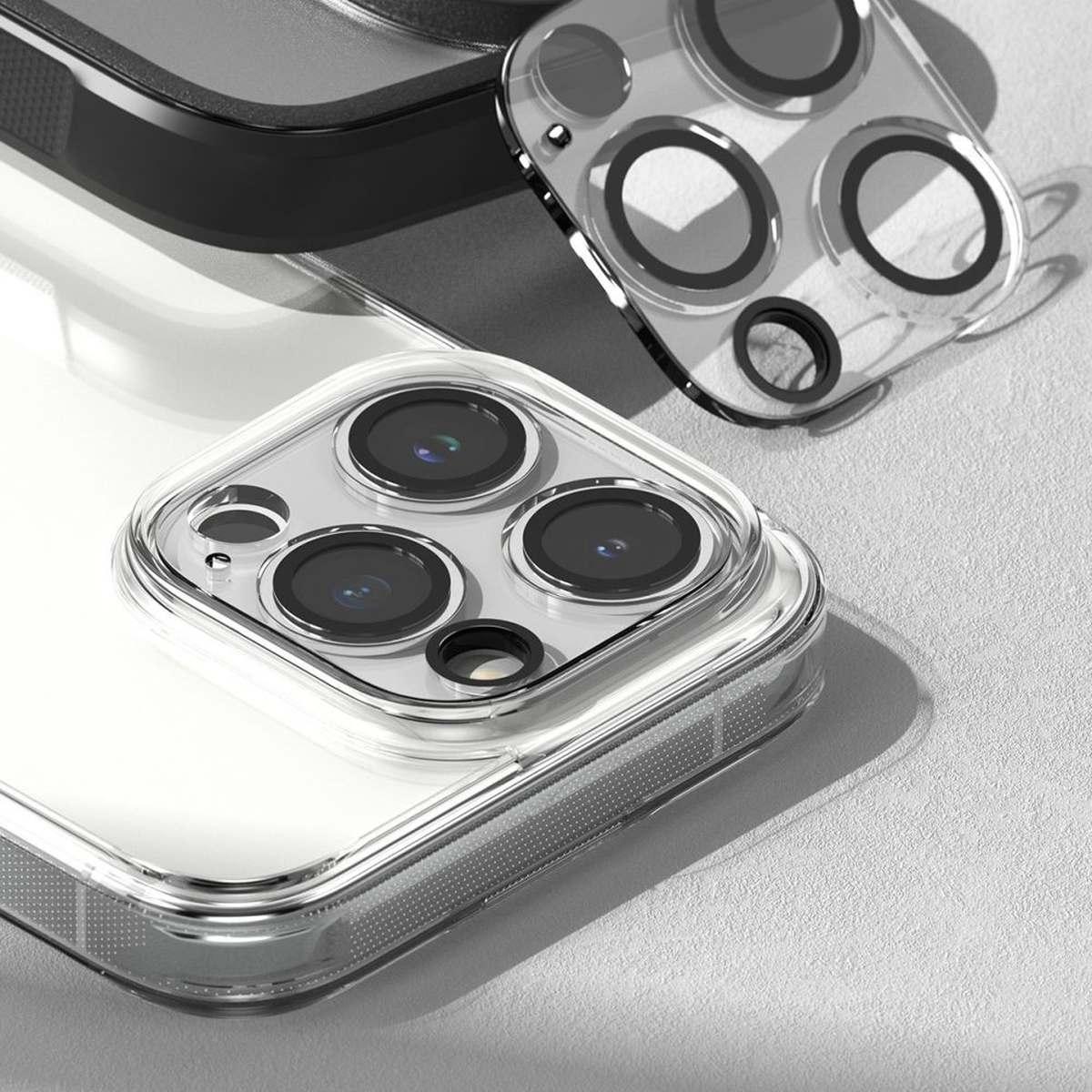 Kép 8/11 - Ringke iPhone 15 Pro Max Camera Styling kamera sziget védő edzett üveg (2db), átlátszó
