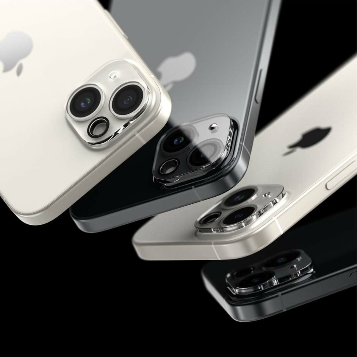 Kép 5/11 - Ringke iPhone 15/15 Plus Camera Styling kamera sziget védő edzett üveg (2db), átlátszó