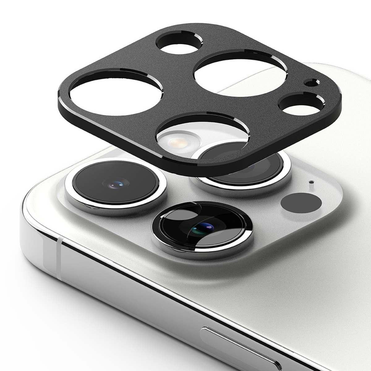 Kép 2/14 - Ringke iPhone 15 Pro/ Pro Max Camera Styling kamera sziget védő keret aluminium ötvözet fekete tok