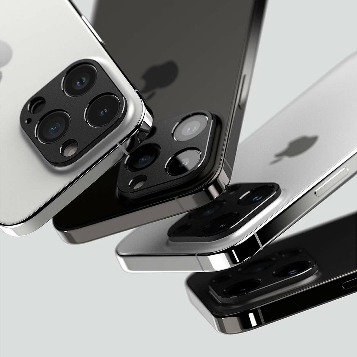 Kép 6/14 - Ringke iPhone 15 Pro/ Pro Max Camera Styling kamera sziget védő keret aluminium ötvözet fekete tok