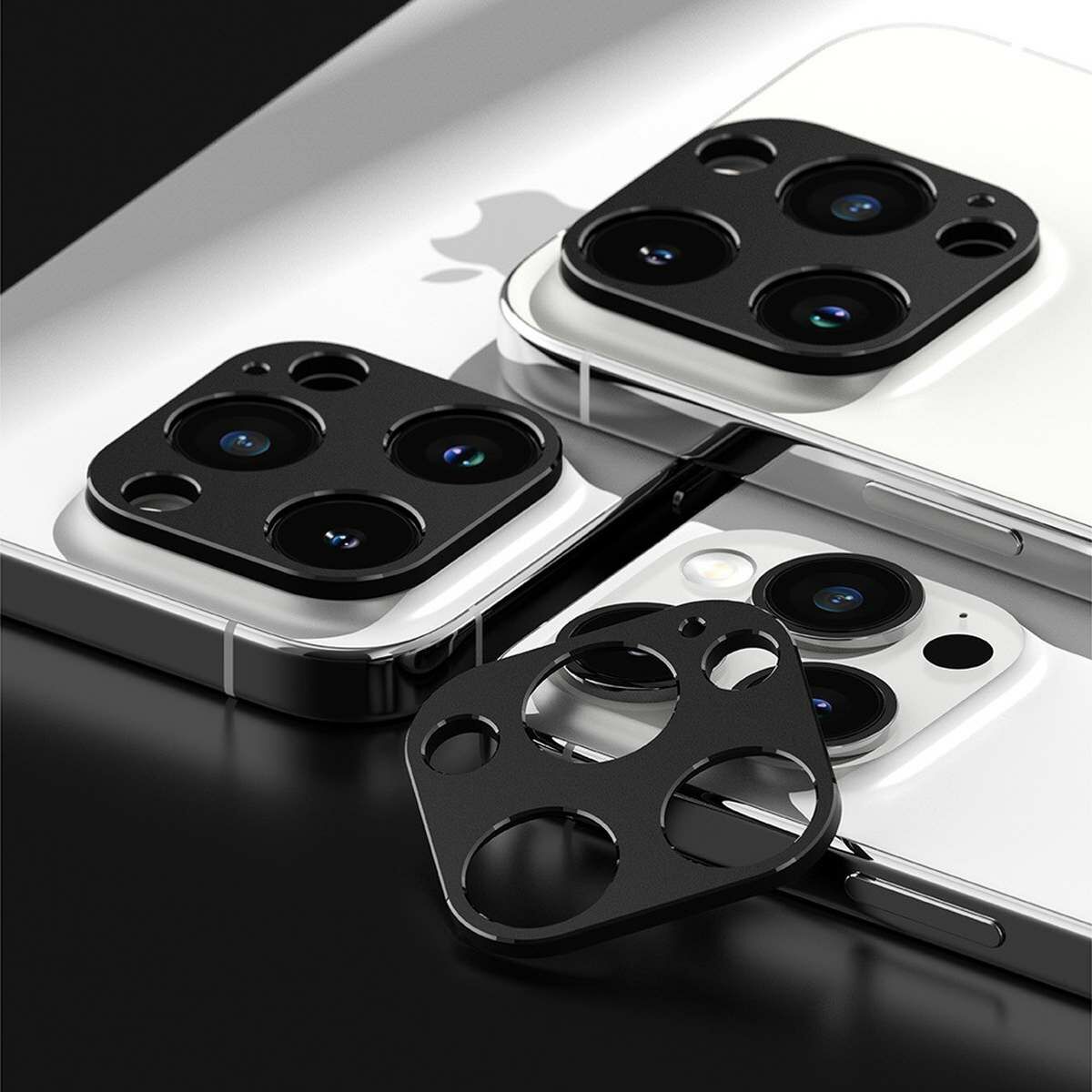 Kép 7/14 - Ringke iPhone 15 Pro/ Pro Max Camera Styling kamera sziget védő keret aluminium ötvözet fekete tok
