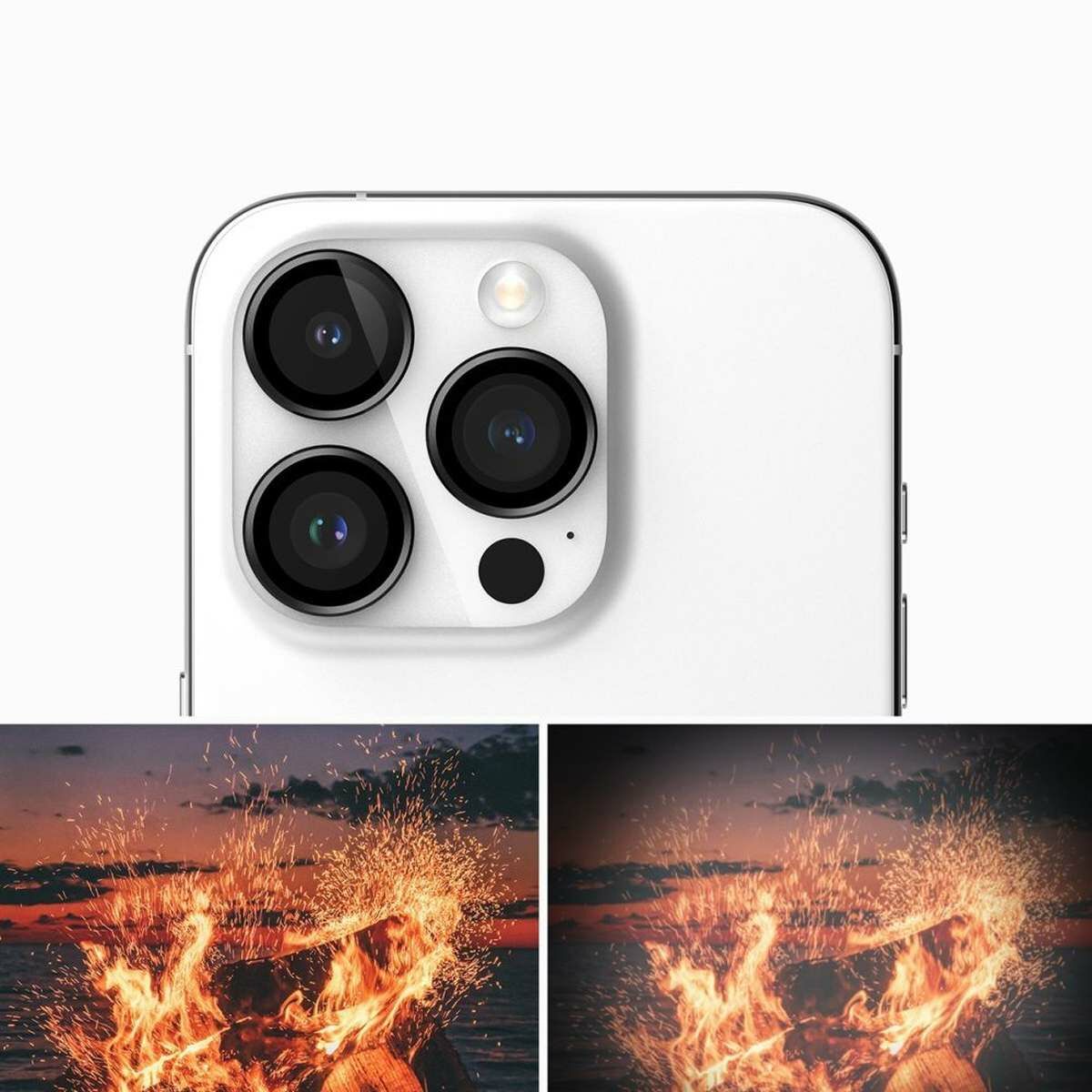 Kép 6/11 - Ringke iPhone 15 Pro Max kamera lencse védő, aluminium ötvözet, átlátszó/fekete