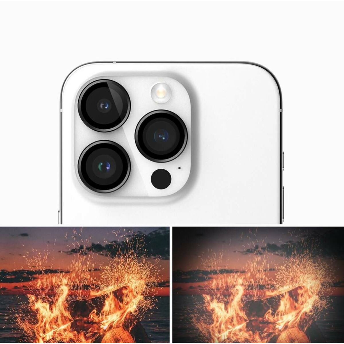 Kép 6/11 - Ringke iPhone 15 Pro kamera lencse védő, aluminium ötvözet, átlátszó/fekete