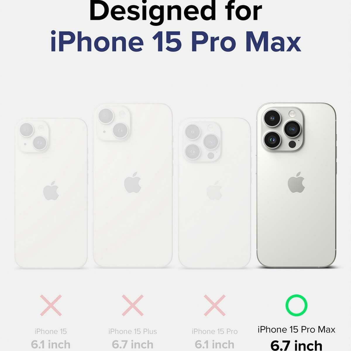 Kép 3/13 - Ringke iPhone 15 Pro Max Fusion átlátszó tok
