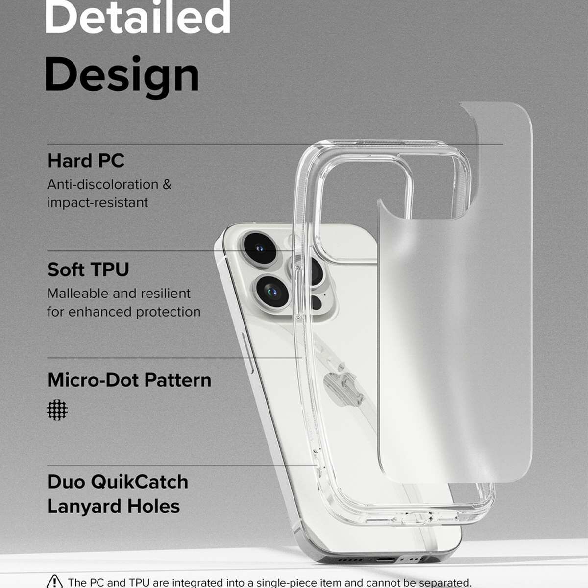 Kép 9/13 - Ringke iPhone 15 Pro Max Fusion átlátszó tok