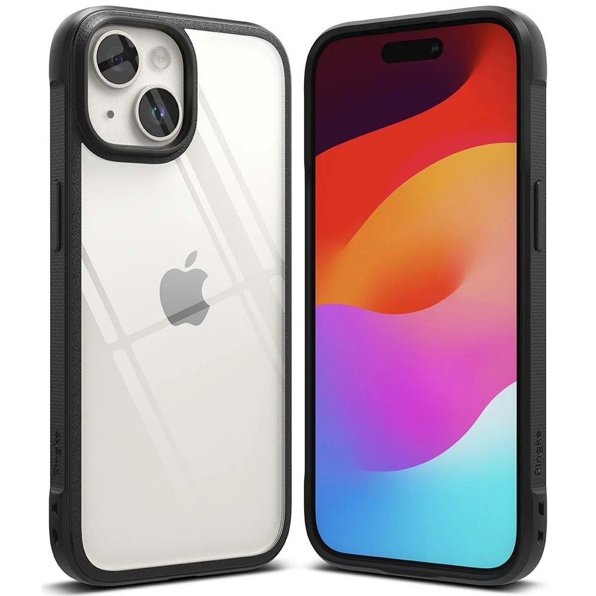 Kép 2/14 - Ringke iPhone 15 Plus Fusion Bold átlátszó/fekete tok