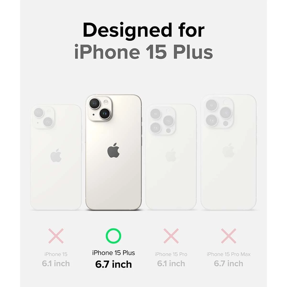 Kép 6/14 - Ringke iPhone 15 Plus Fusion Bold átlátszó/fekete tok