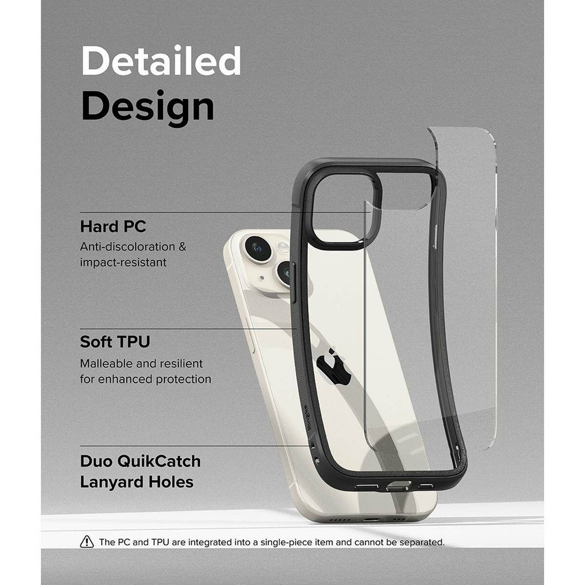 Kép 12/14 - Ringke iPhone 15 Plus Fusion Bold átlátszó/fekete tok
