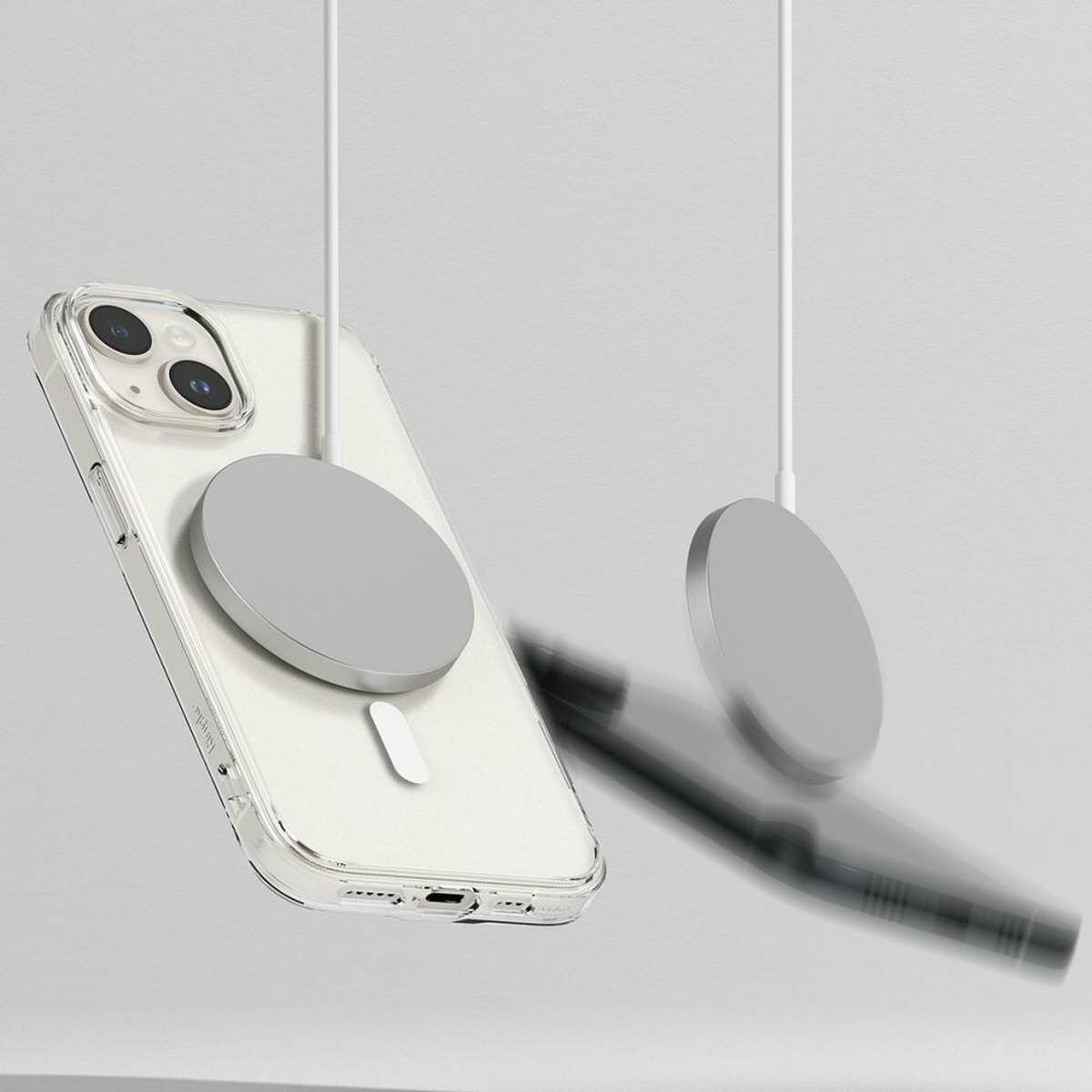 Kép 6/10 - Ringke iPhone 15 Fusion mágneses matt átlátszó tok