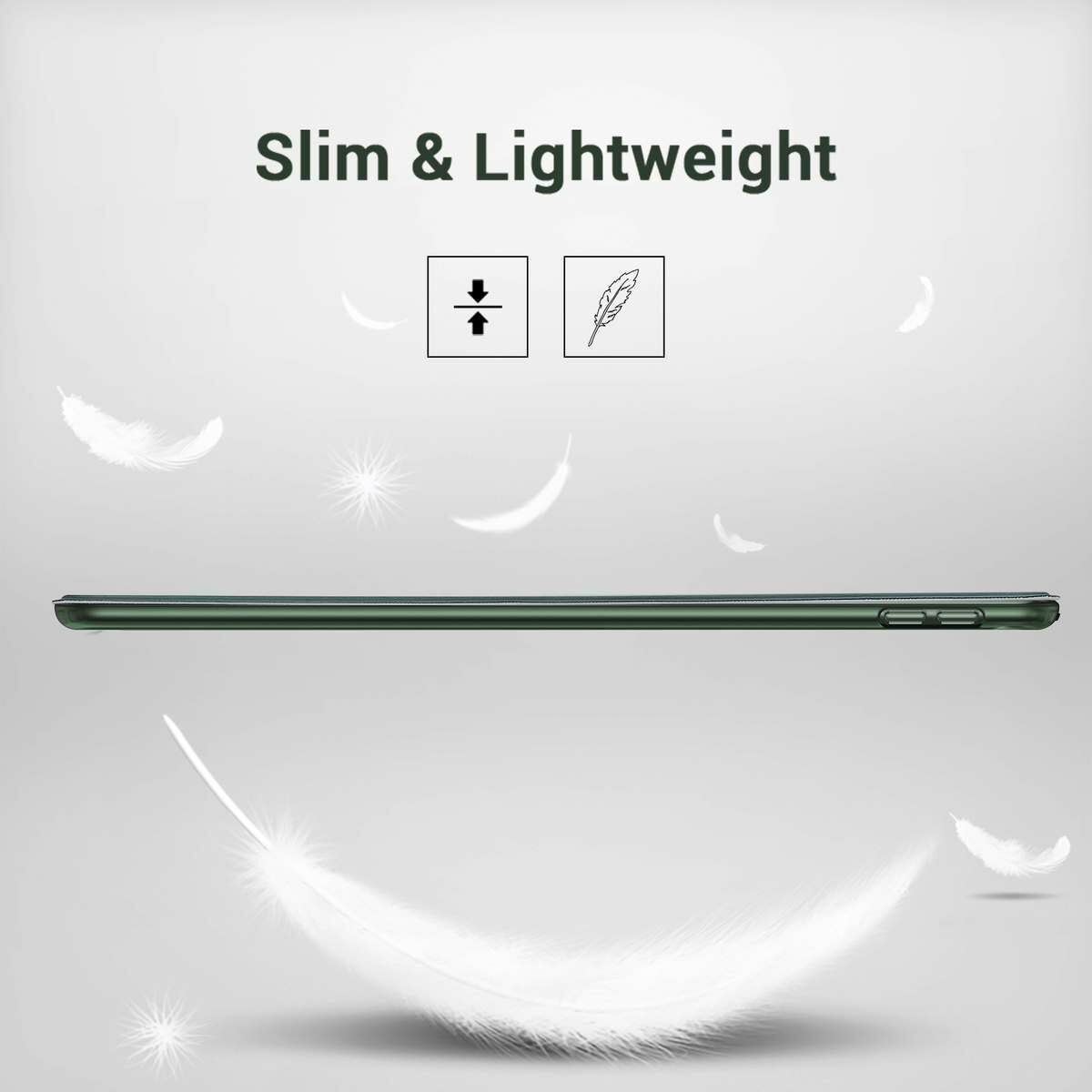 Kép 8/9 - ESR iPad 10.2 tok, Rebound Slim, erdei zöld