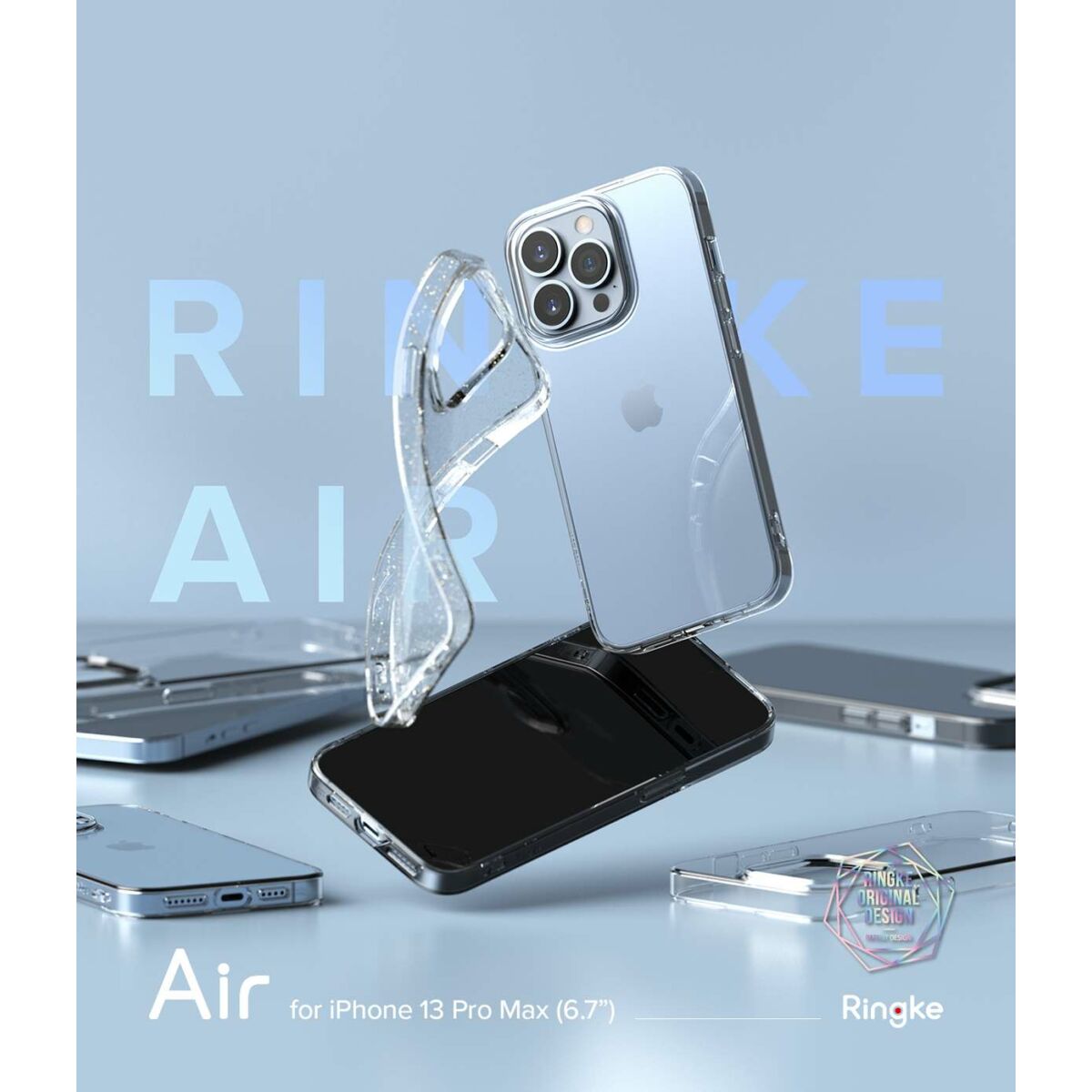 Kép 15/18 - Ringke iPhone 13 Pro Max, Air, Átlátszó