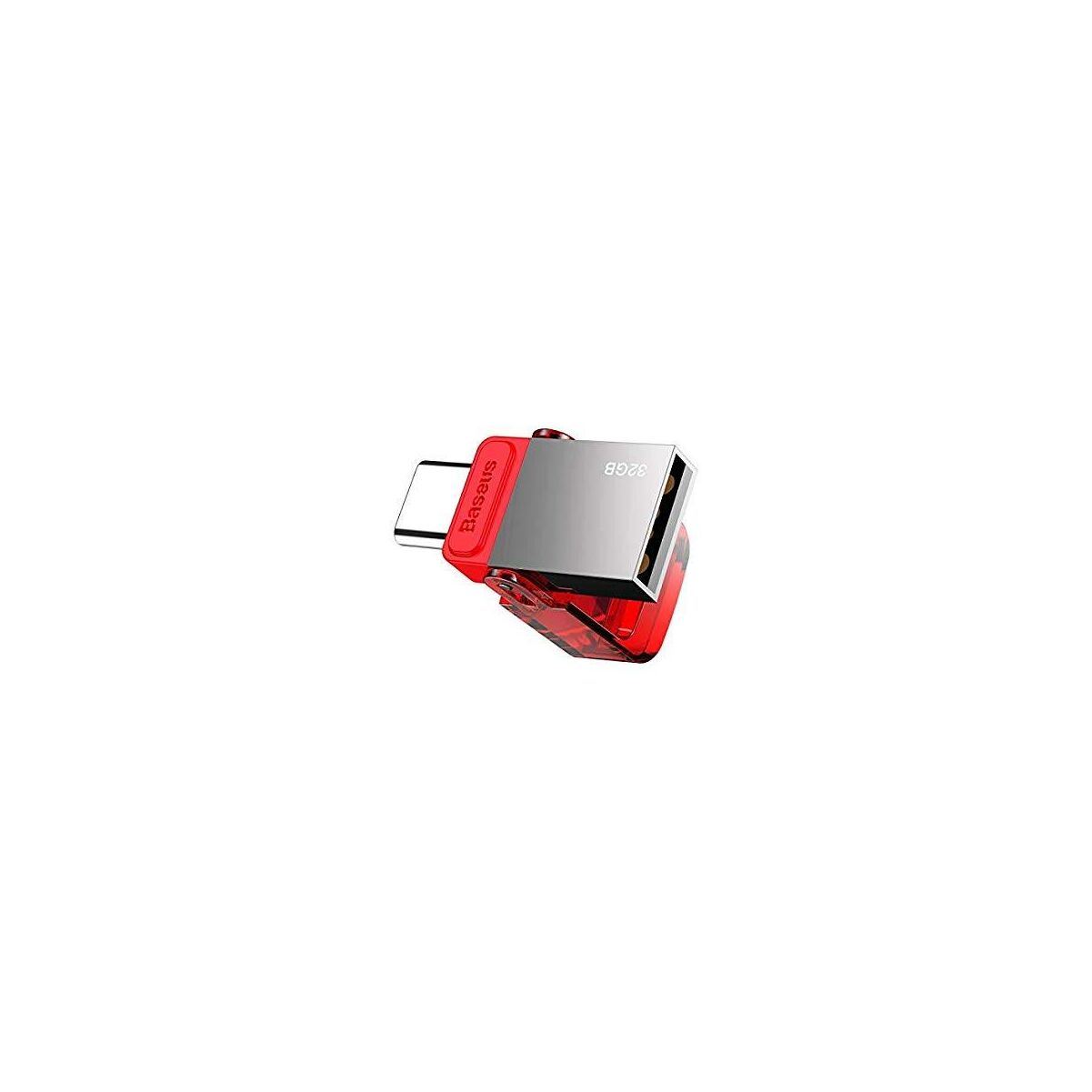 Kép 2/2 - Baseus átalakító, Red-hat Type-C - USB Pendrive 32GB + piros védő kupak (ACAPIPH-EA9)