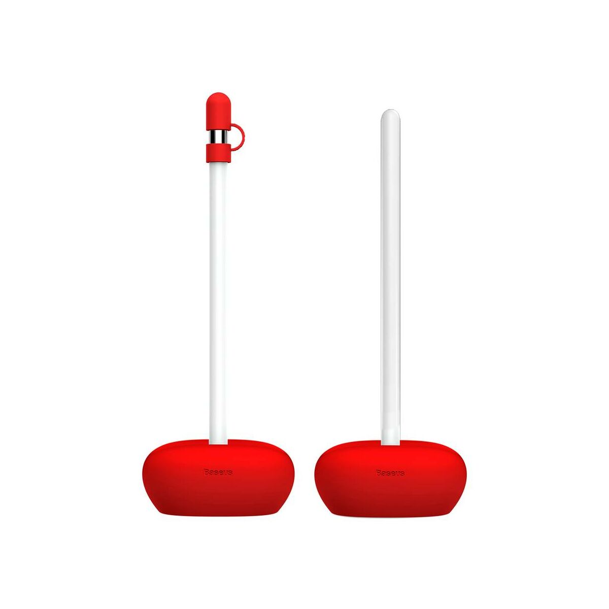 Kép 4/9 - Baseus Tablet kiegészítő, AP Pencil szilikon tartó, piros(ACBZ-AP09)