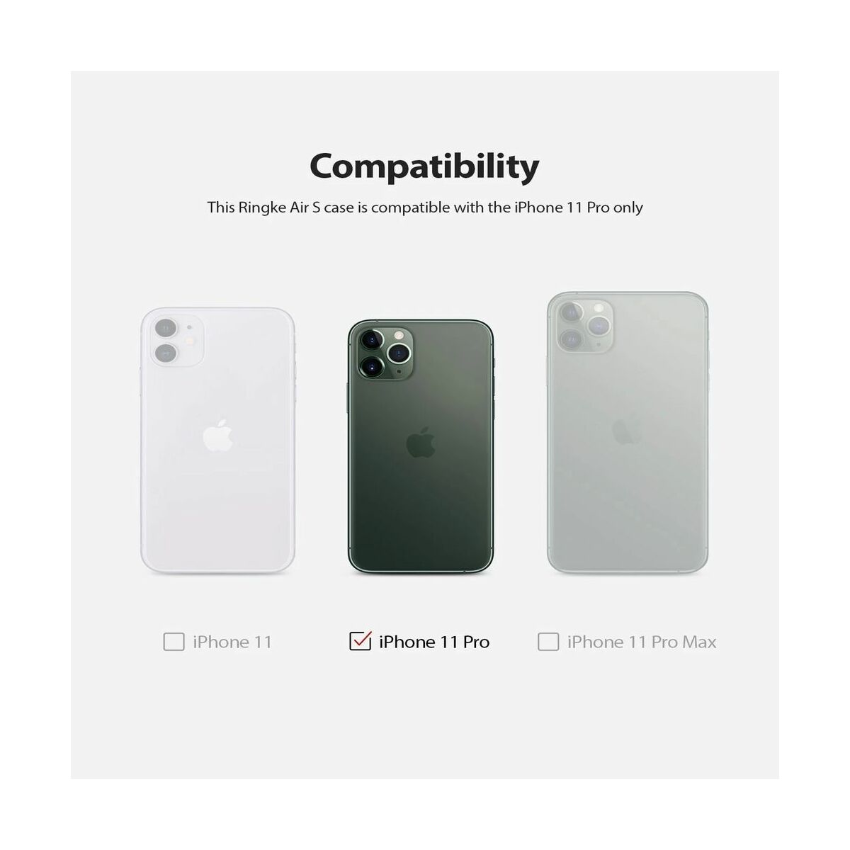 Kép 4/10 - Ringke iPhone 11 Pro tok, Air S, Korall piros