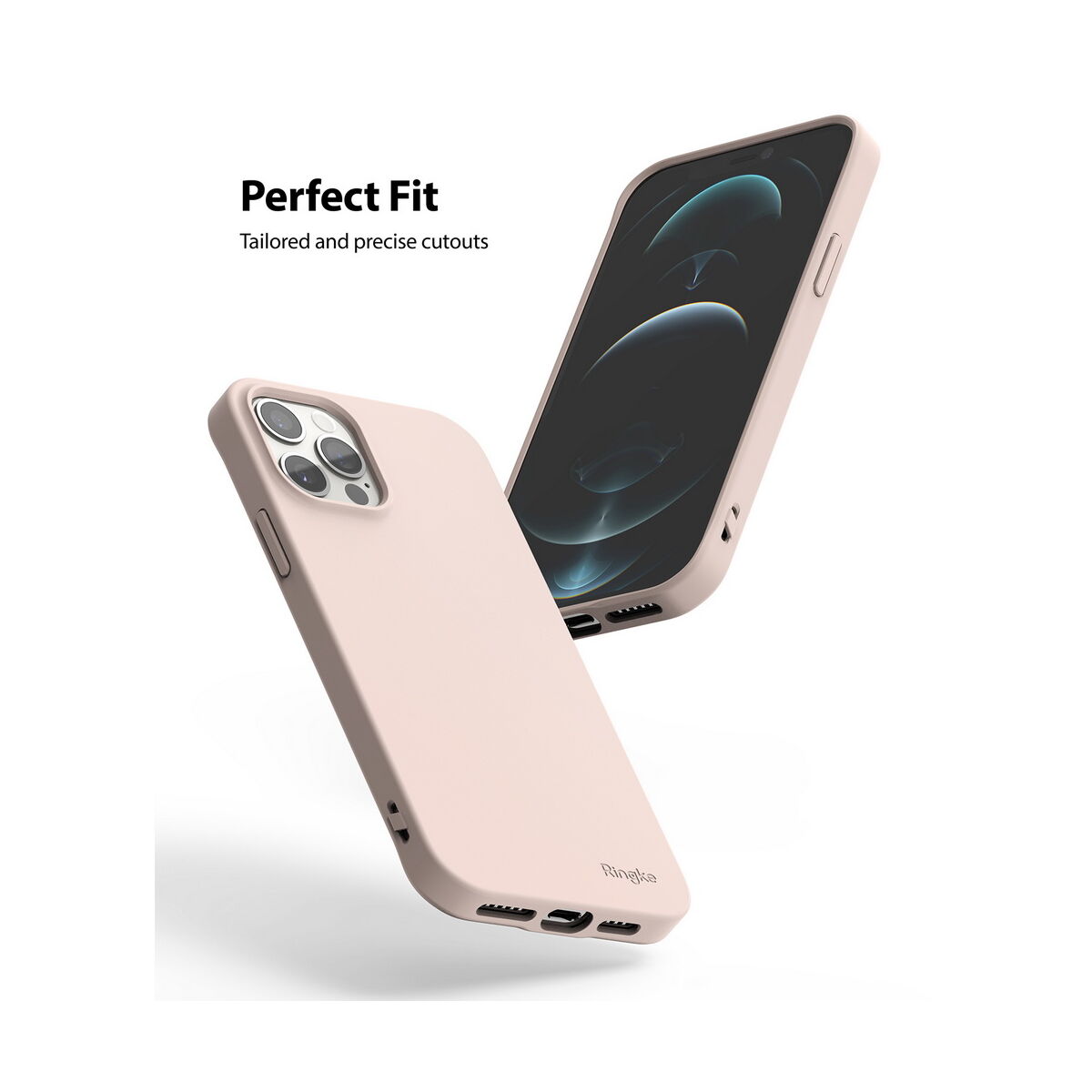 Kép 3/10 - Ringke iPhone 12 Pro Max tok, Air S, Homok rózsaszín