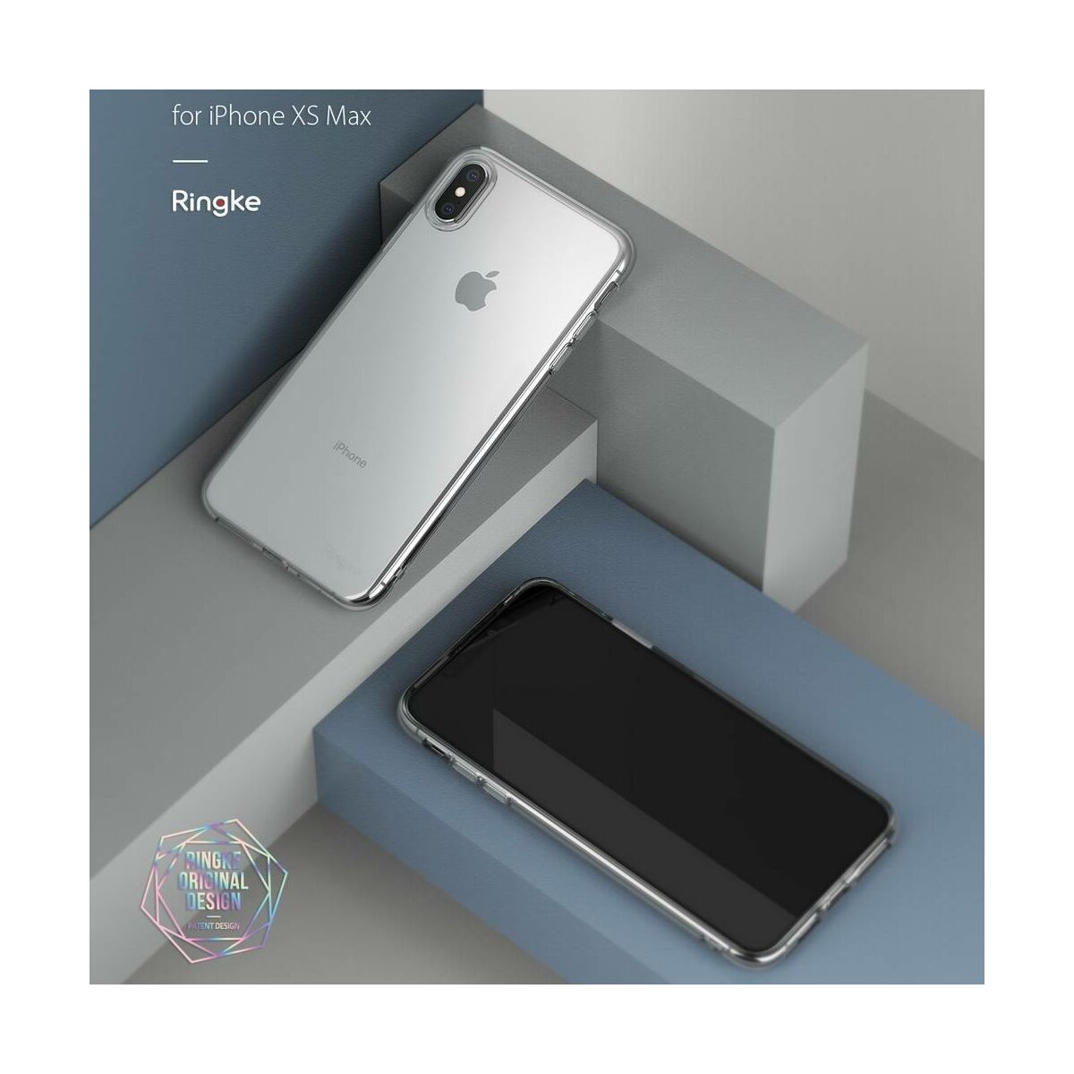 Kép 3/5 - Ringke iPhone XS Max tok, Air, átlátszó