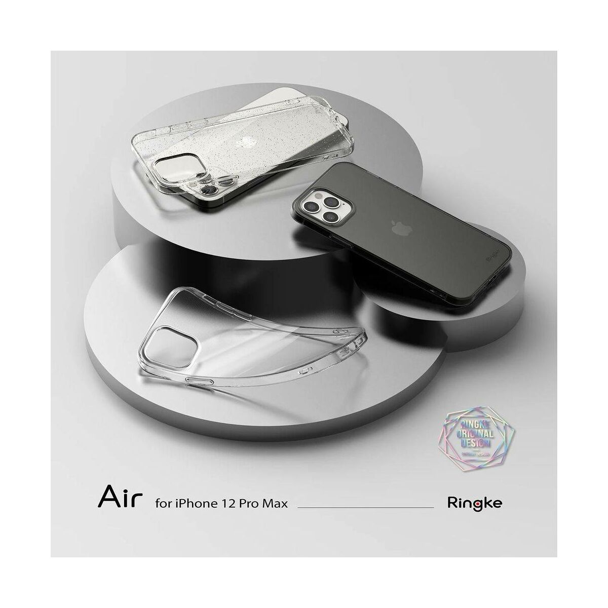 Kép 4/11 - Ringke iPhone 12 Pro Max tok, Air, Átlátszó