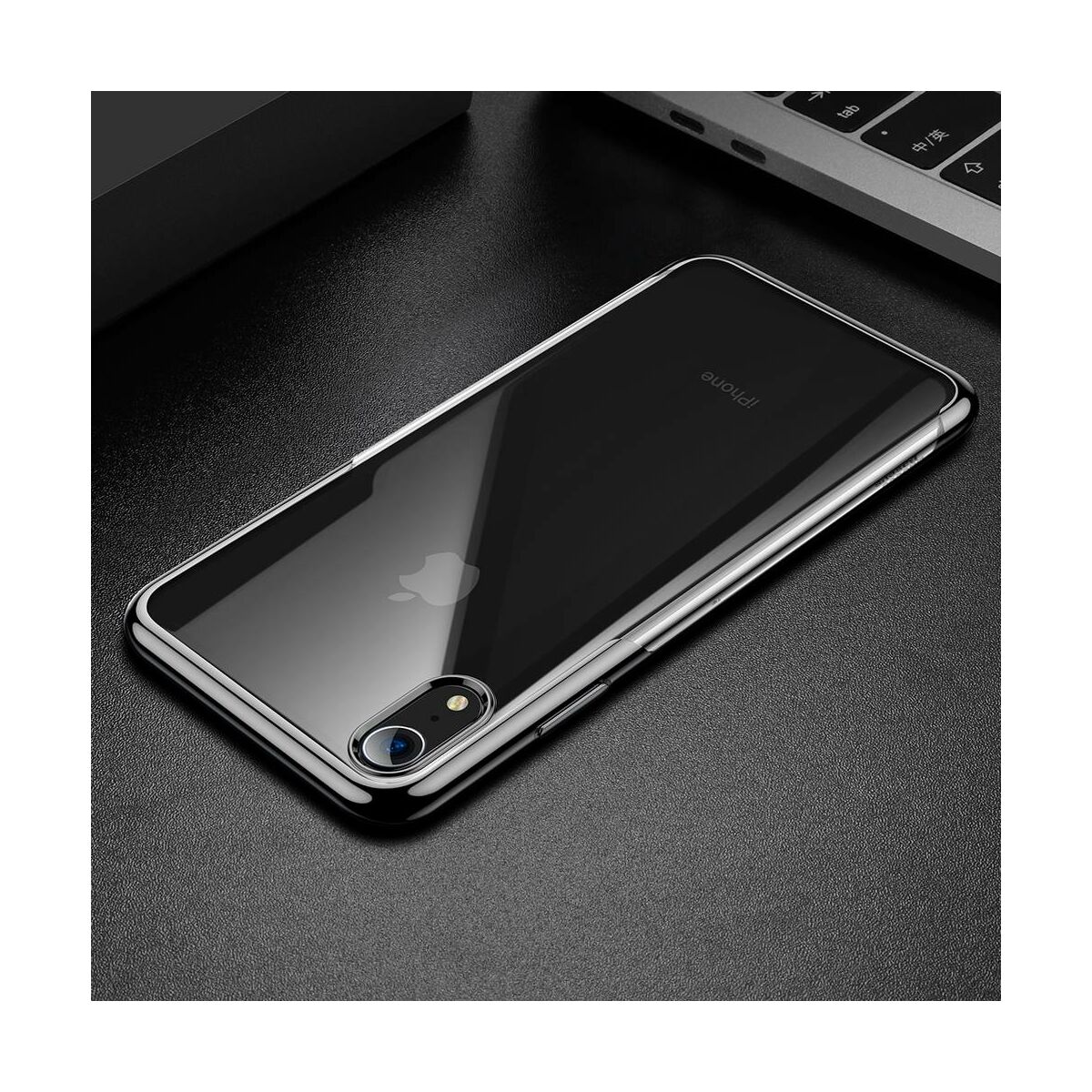 Kép 5/10 - Baseus iPhone XR tok, Shining, fekete (ARAPIPH61-MD01)
