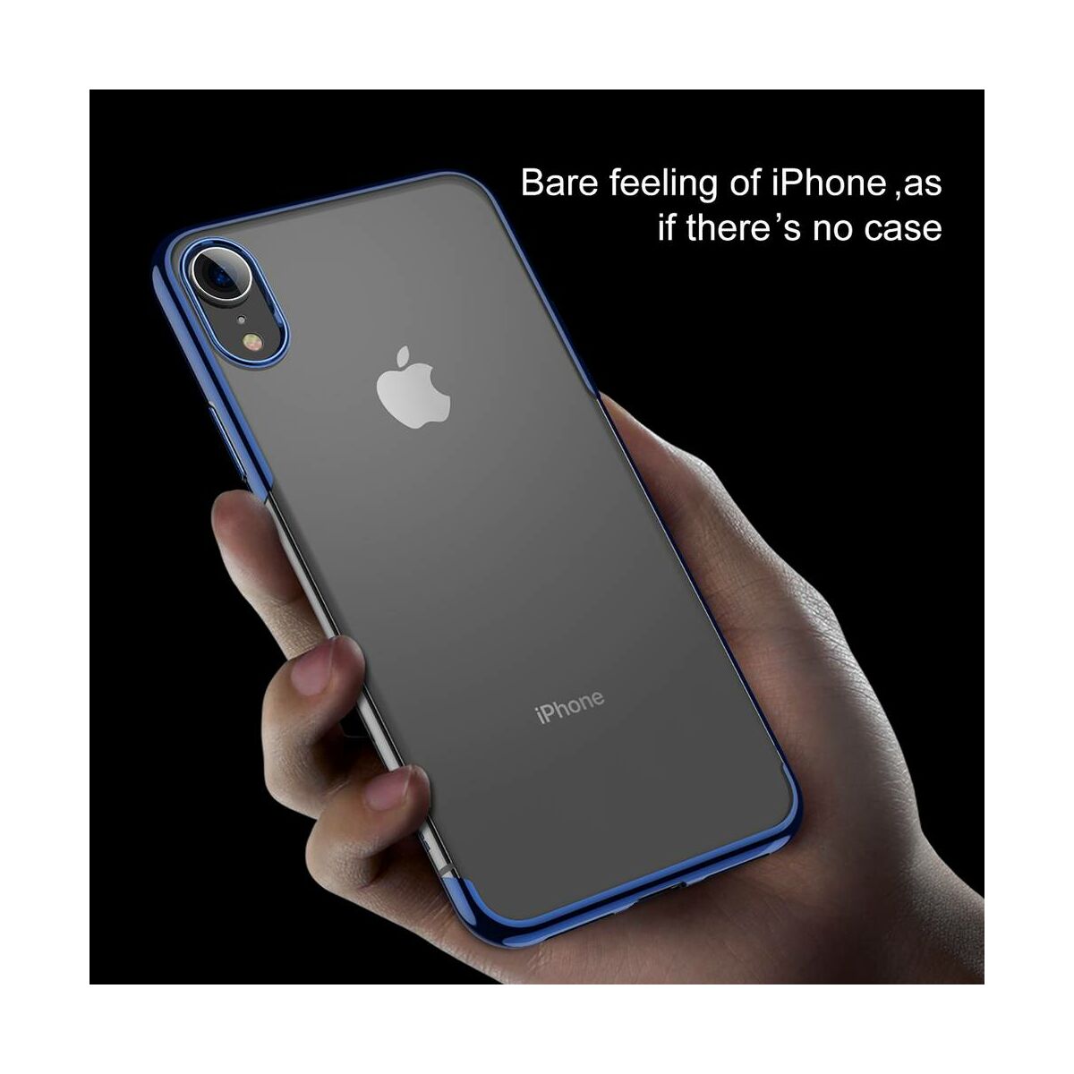 Kép 6/10 - Baseus iPhone XR tok, Shining, kék (ARAPIPH61-MD03)