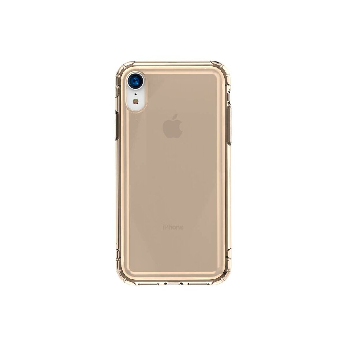 Kép 2/9 - Baseus iPhone XR tok, Safety Airbags, átlátszó arany (ARAPIPH61-SF0V)