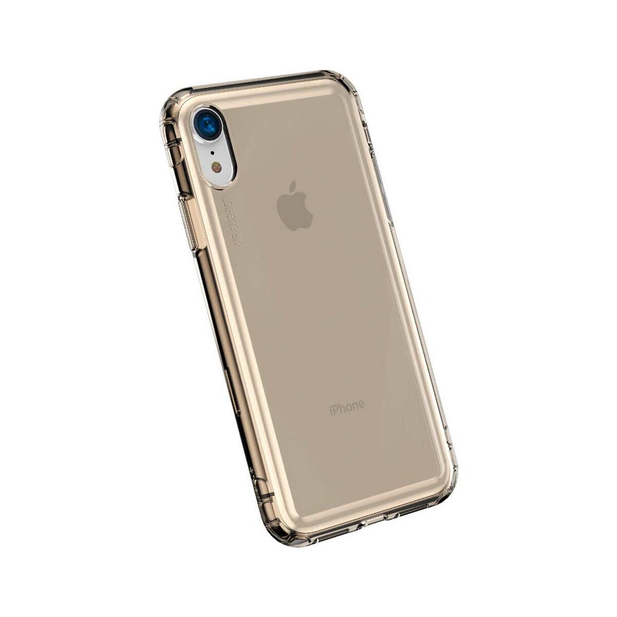 Kép 5/9 - Baseus iPhone XR tok, Safety Airbags, átlátszó arany (ARAPIPH61-SF0V)