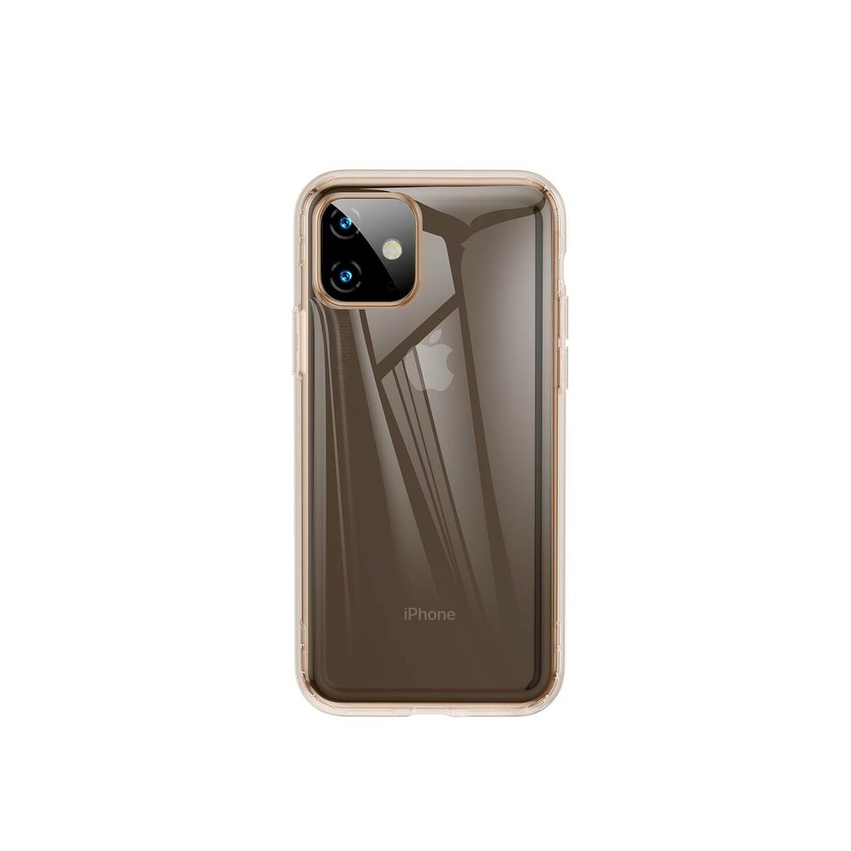 Kép 2/11 - Baseus iPhone 11 tok, Safety Airbags, átlátszó arany (ARAPIPH61S-SF0V)