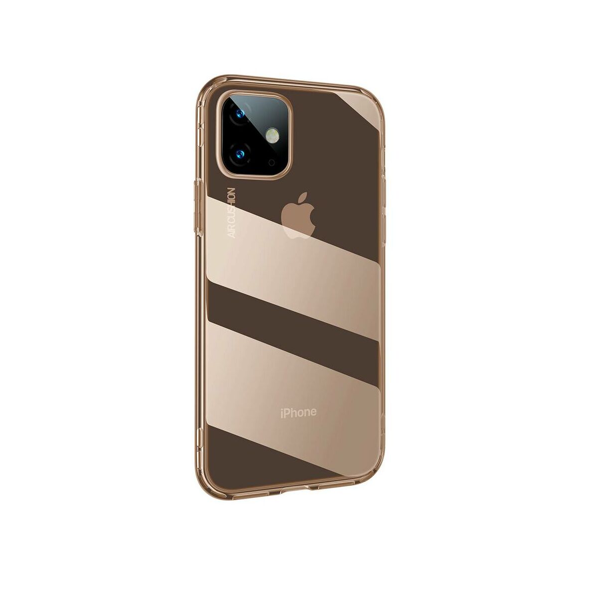 Kép 4/11 - Baseus iPhone 11 tok, Safety Airbags, átlátszó arany (ARAPIPH61S-SF0V)