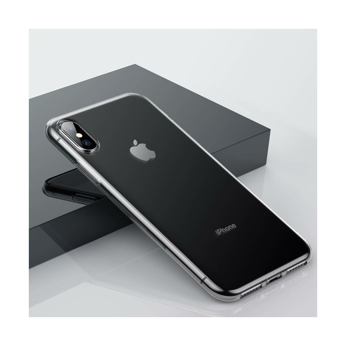 Baseus iPhone XS Max tok, Simplicity series, átlátszó (ARAPIPH65-B02)