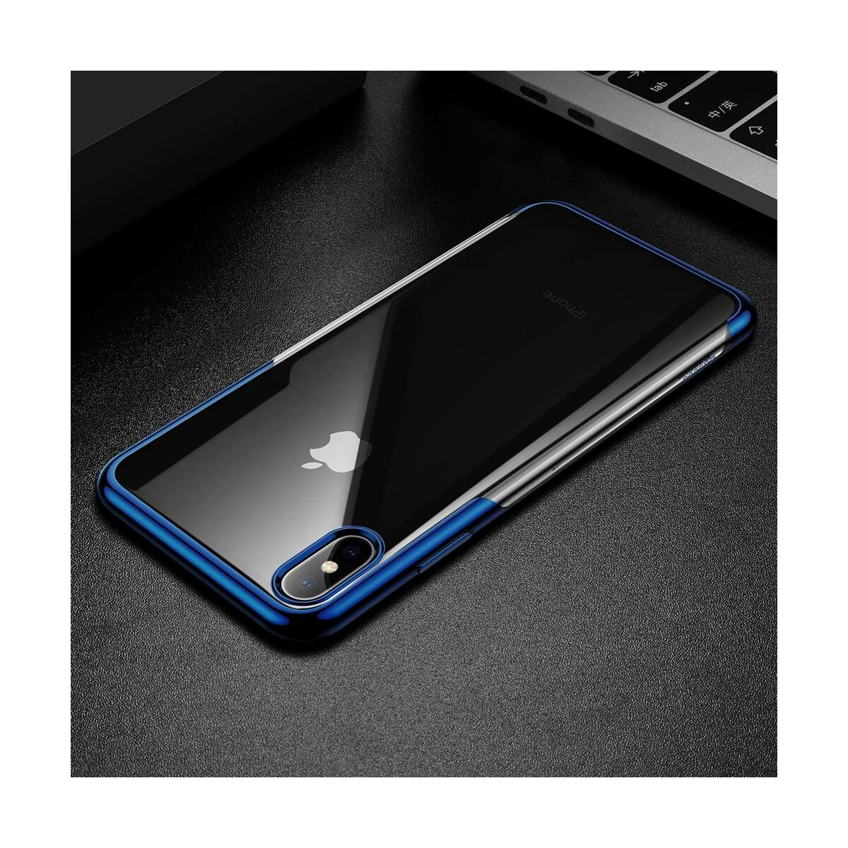 Kép 9/10 - Baseus iPhone XS Max tok, Shining, kék (ARAPIPH65-MD03)