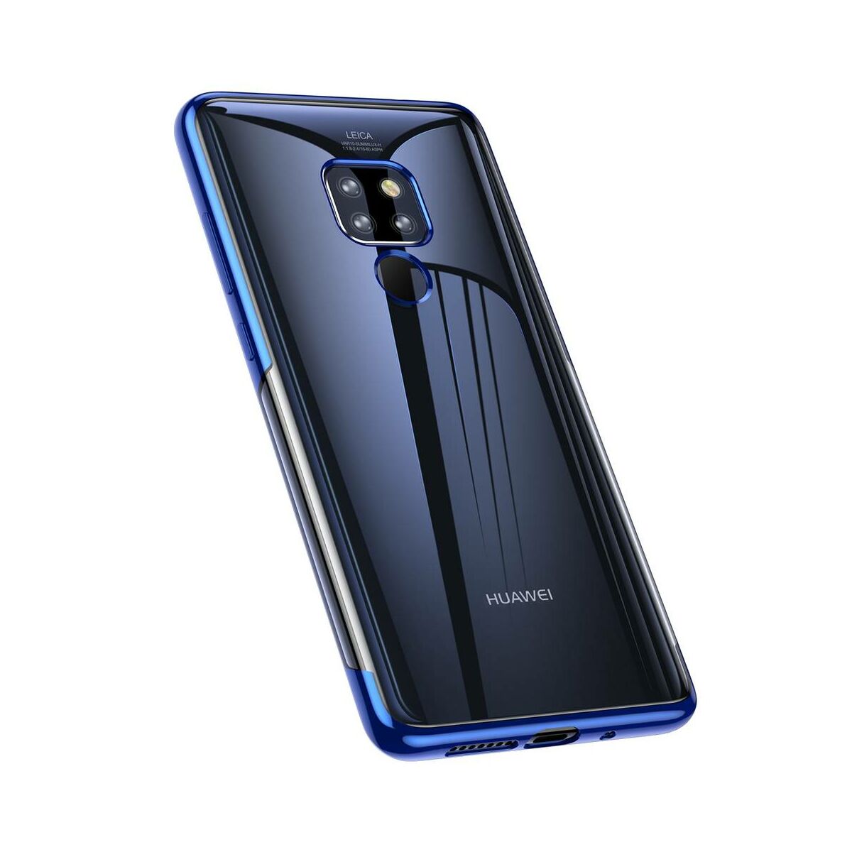 Kép 3/8 - Baseus Huawei Mate 20 tok, Shining, kék (ARHWMate 20-MD03)