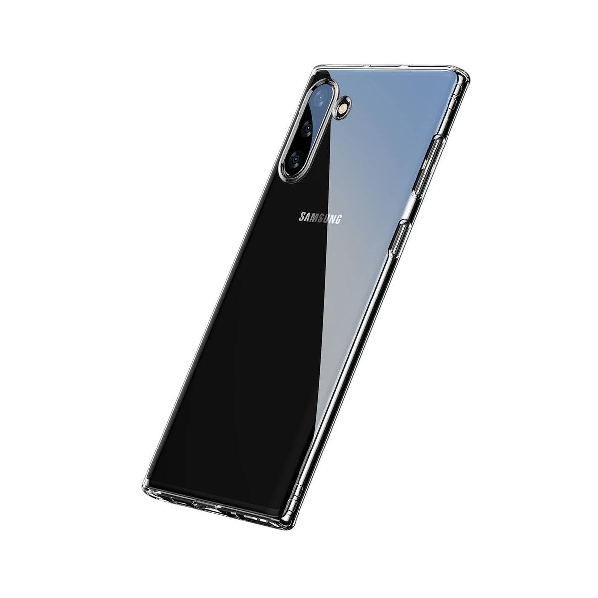 Kép 3/9 - Baseus Samsung Note 10 tok, Simple Series (leesés ellen, TPU), átlátszó (ARSANOTE10-02)