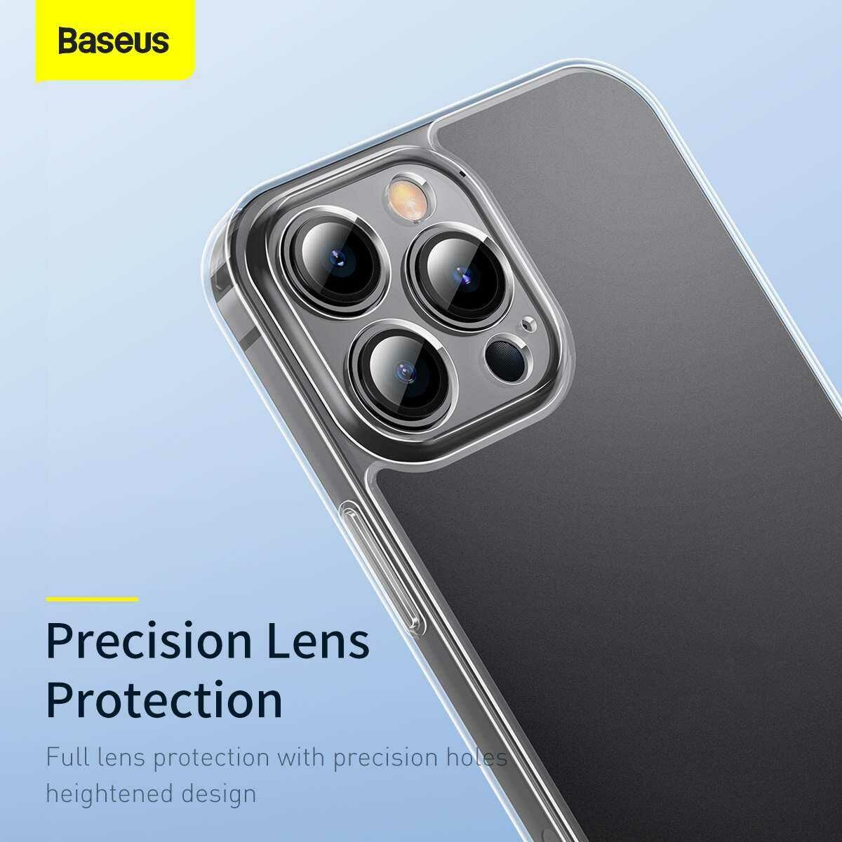 Kép 9/17 - Baseus iPhone 13 Pro tok, Frosted Glass Protective, átlátszó (ARWS000102)