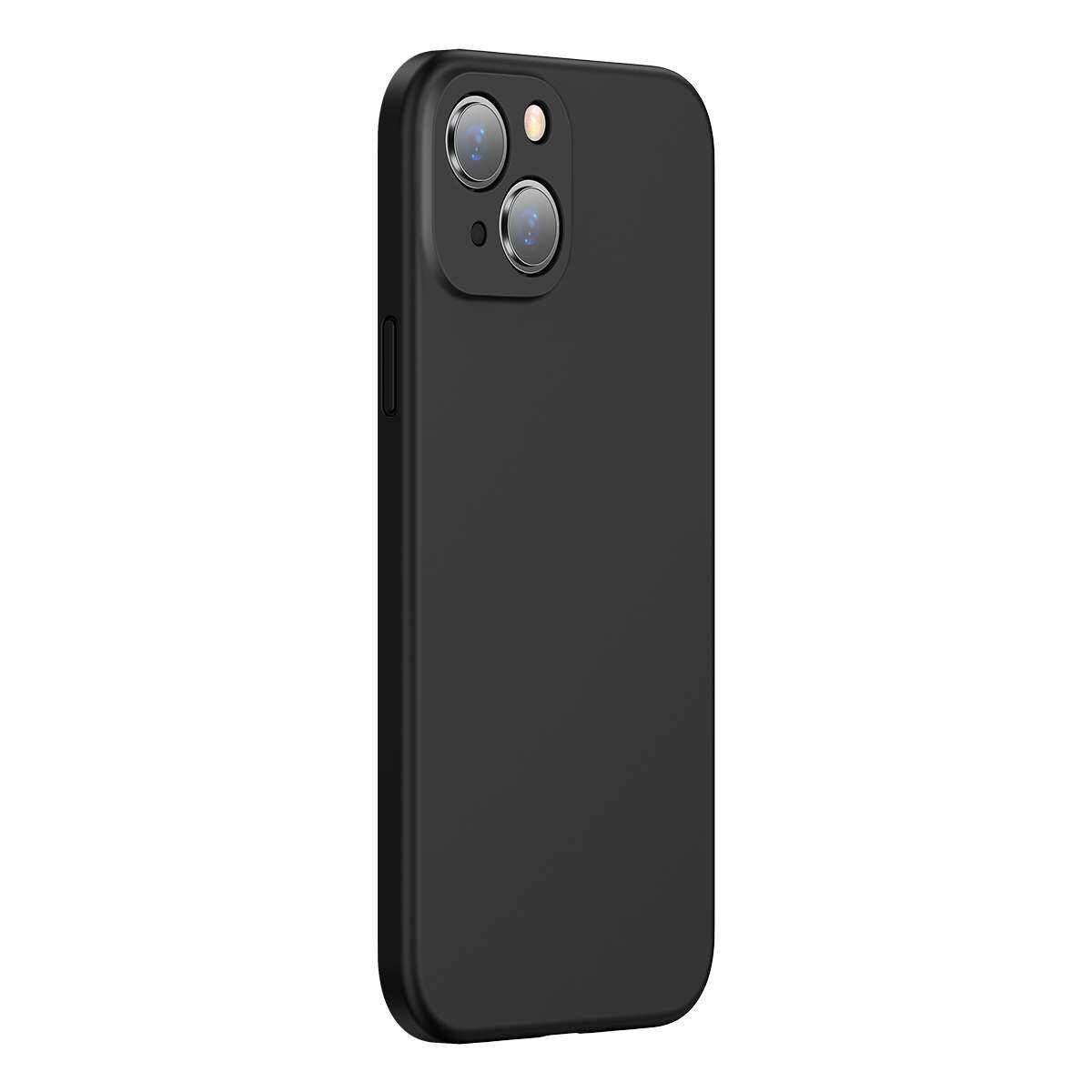 Kép 8/19 - Baseus iPhone 13 tok, Liquid Silica Gel Protective, fekete (ARYT000001)