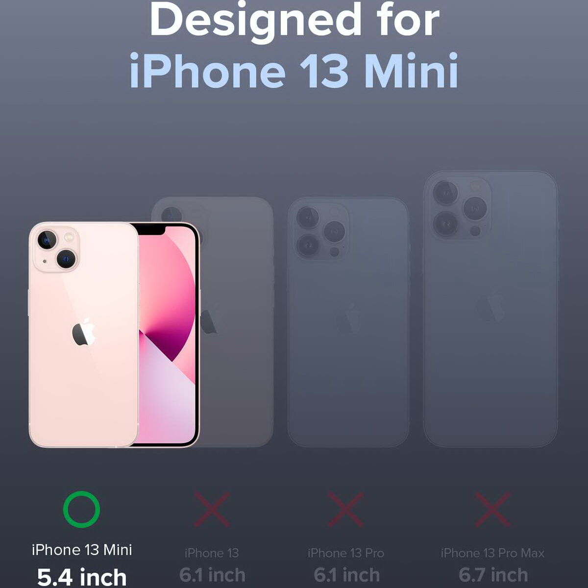 Kép 9/15 - Ringke iPhone 13 mini tok, Air S, Levendula szürke
