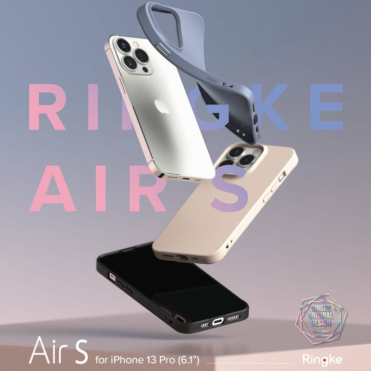Ringke iPhone 13 Pro tok, Air S, Fekete