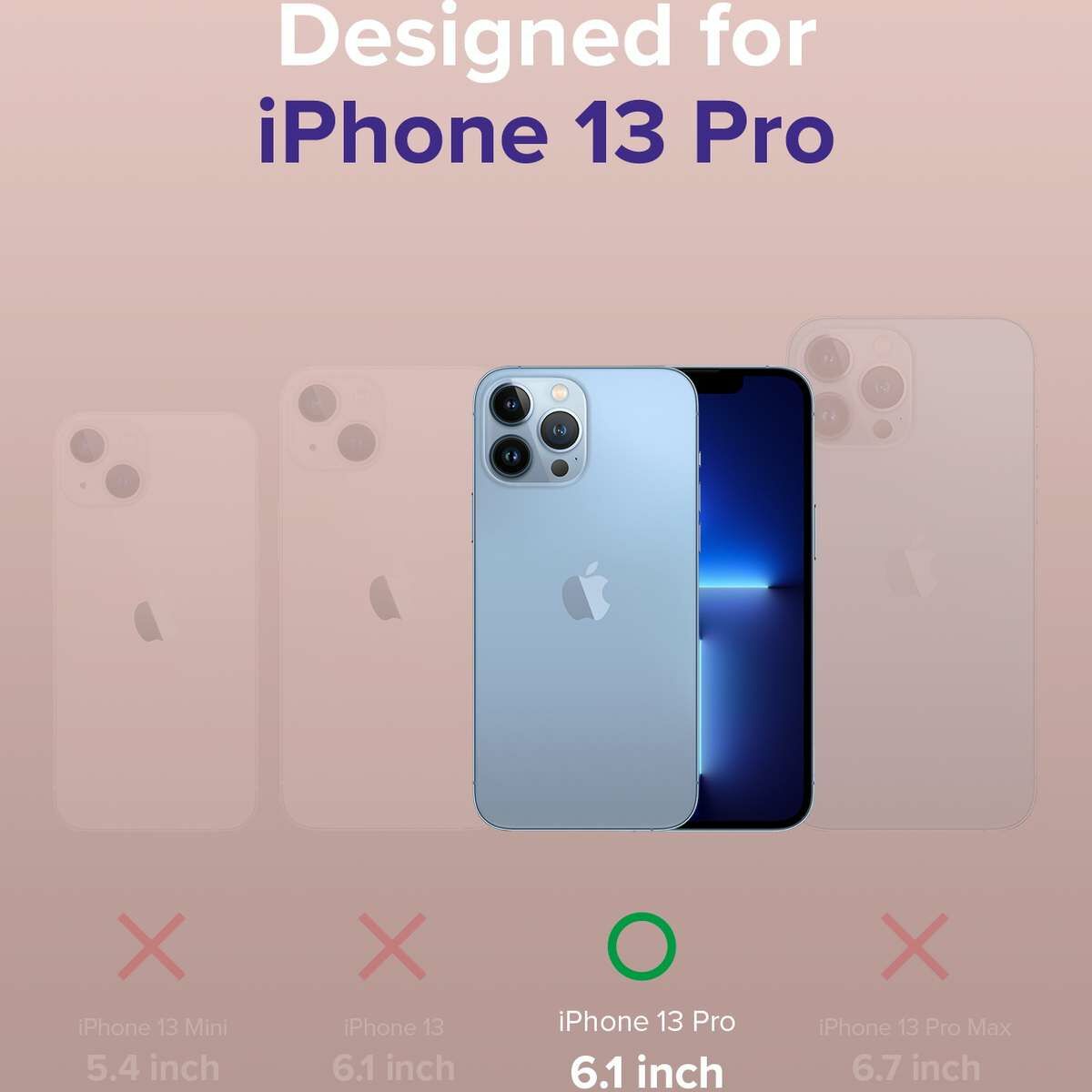 Ringke iPhone 13 Pro tok, Air S, Homok rózsaszín