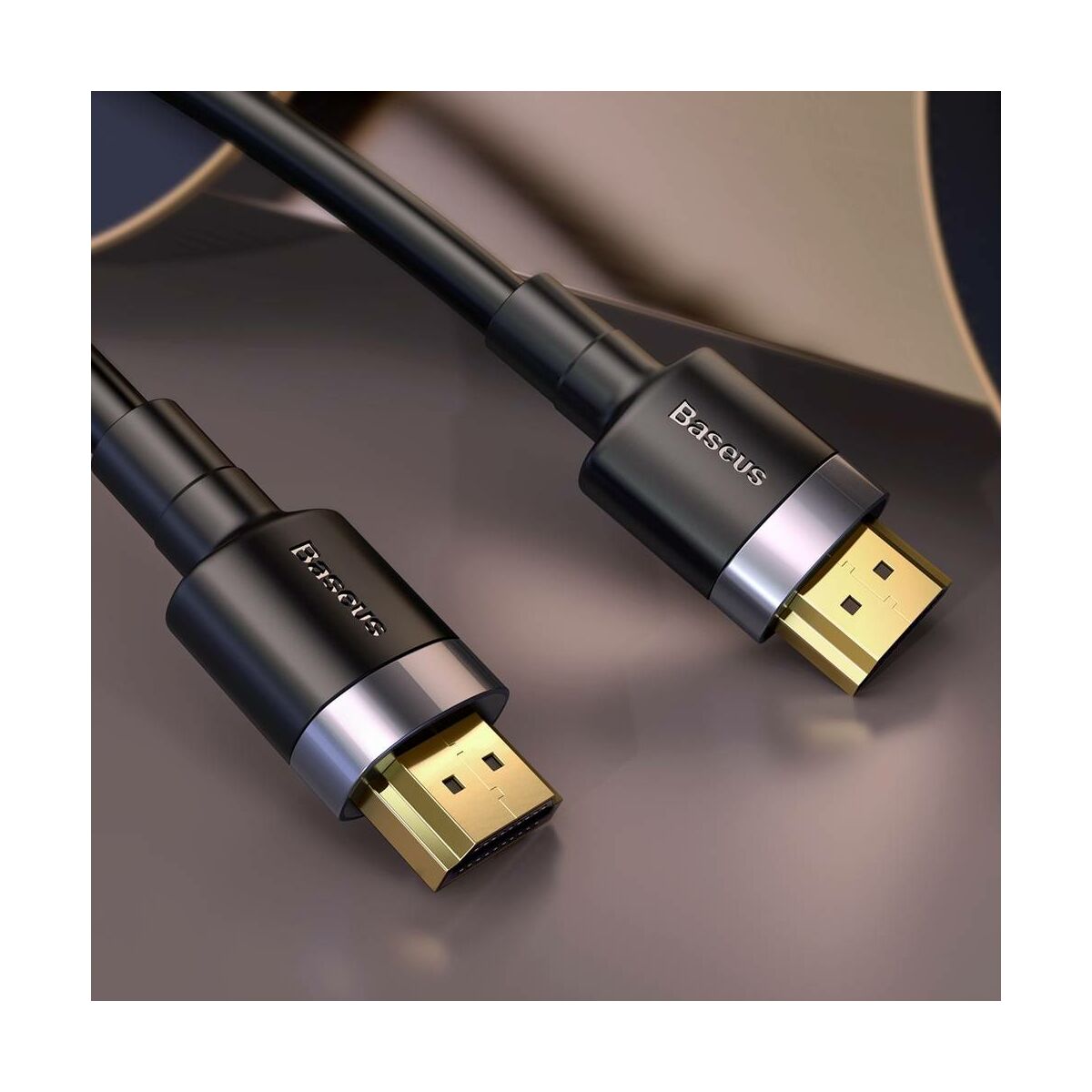 Baseus Video kábel, Cafule 4KHDMI [apa] - 4KHDMI [apa] 1m, fekete (CADKFL-E01)