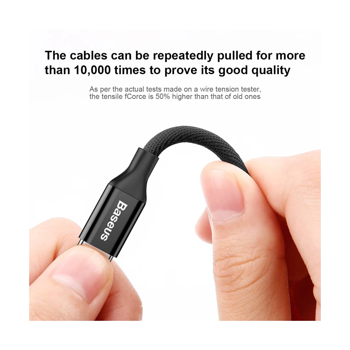 Kép 4/11 - Baseus USB - Lightning kábel, Yiven 1.5A, 3m, fekete (CALYW-C01)