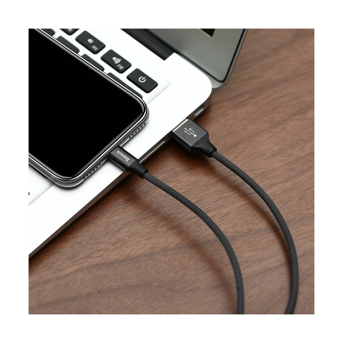 Kép 11/11 - Baseus USB - Lightning kábel, Yiven 1.5A, 3m, fekete (CALYW-C01)