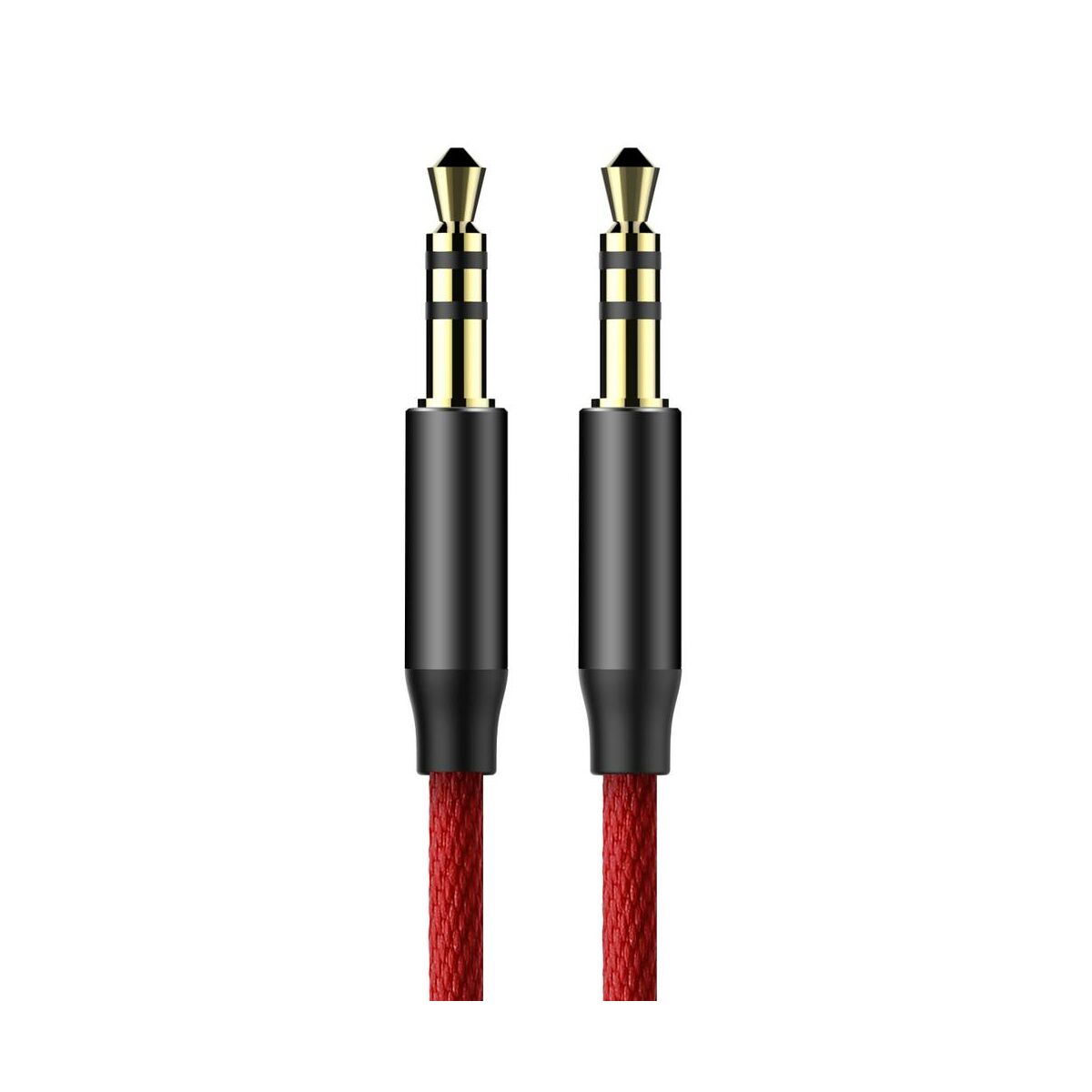 Kép 3/8 - Baseus Audio kábel, Yiven M30 AUX 1.5m, piros/fekete (CAM30-C91)