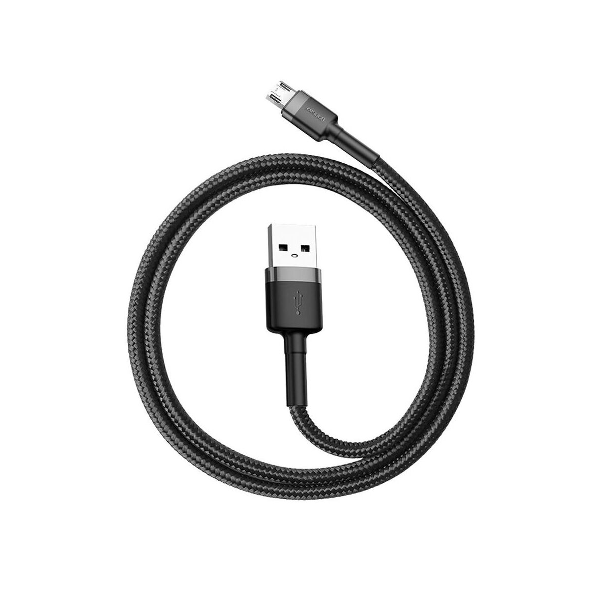 Kép 6/9 - Baseus Micro USB kábel, Cafule 2.4A, 0.5m, szürke/fekete (CAMKLF-AG1)