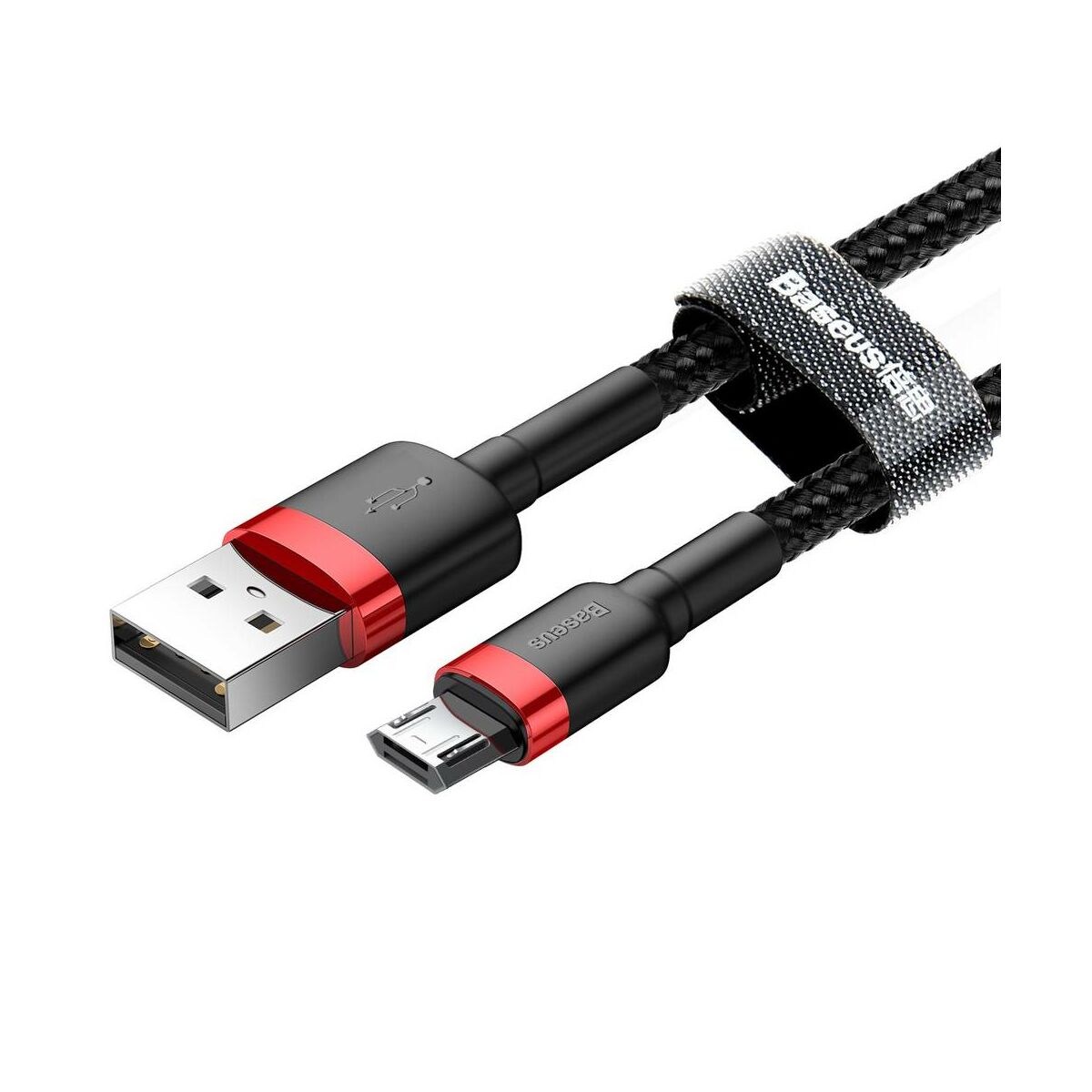 Kép 3/8 - Baseus Micro USB kábel, Cafule 1.5A, 2m, piros/fekete (CAMKLF-C91)