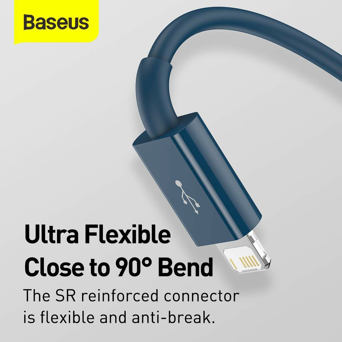 Kép 6/13 - Baseus Univerzális kábel, Superior Series 3-in-1 Gyors töltés, Adatkábel USB bemenetről M+L+C 3.5A 1.5m, kék (CAMLTYS-03)