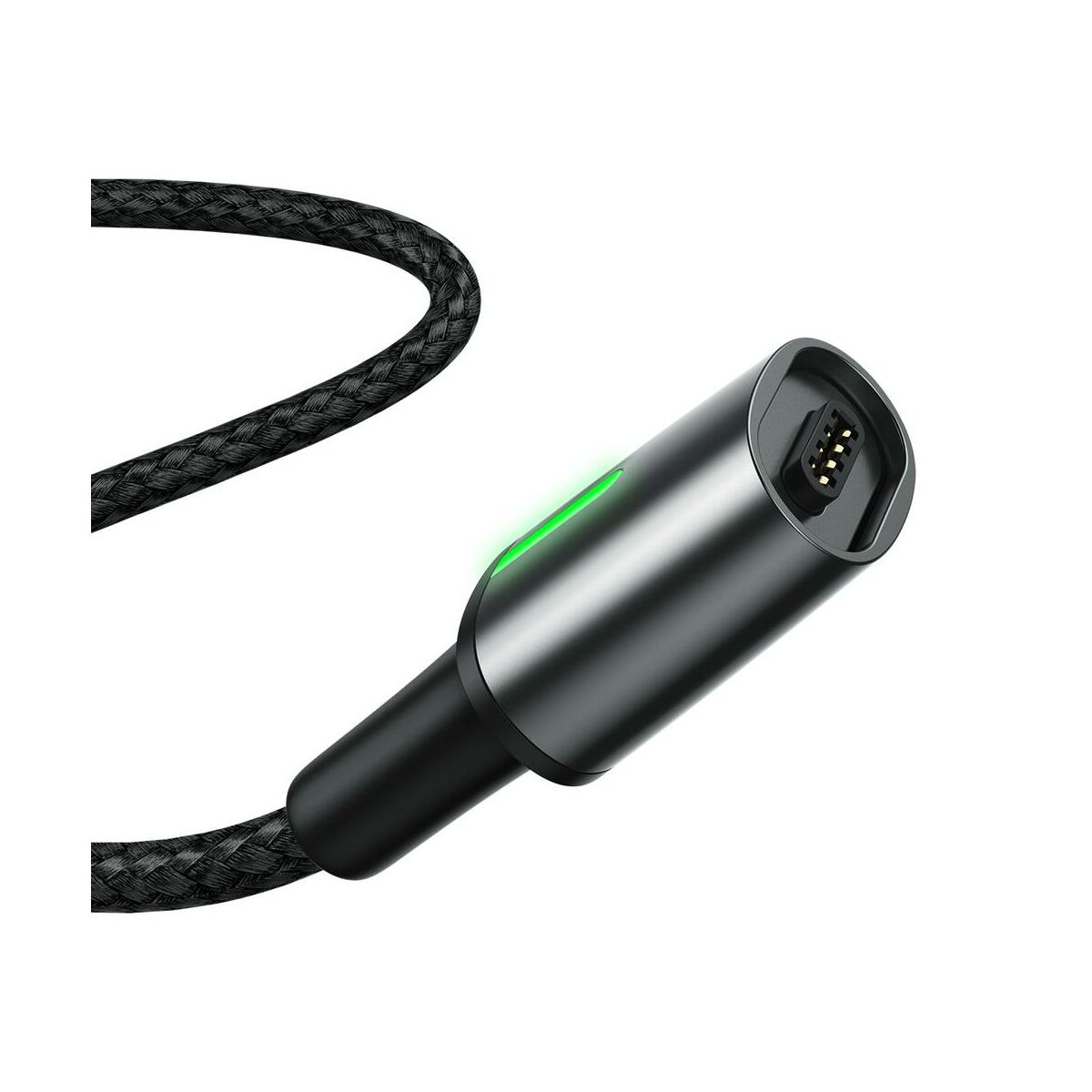 Baseus Mágneses kábel, Micro USB, Mágnessel csatlakozó töltő kábel, 2.4A 1m, fekete (CAMXC-A01)