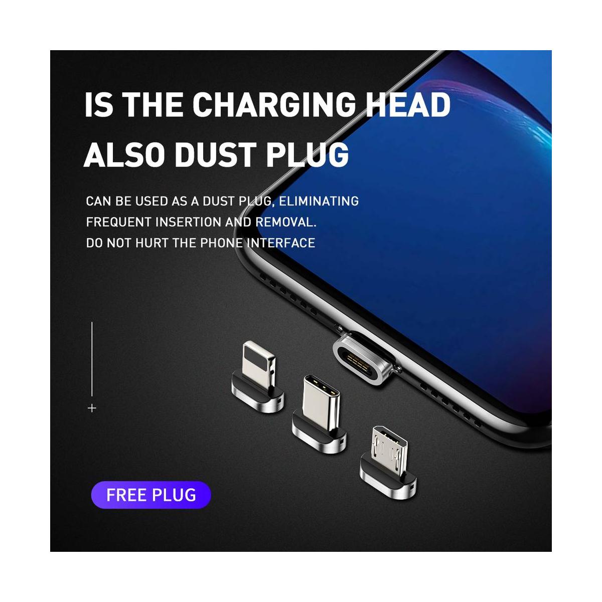 Kép 12/14 - Baseus Micro USB, Mágneses töltőfej csatlakozó (CAMXC-E)