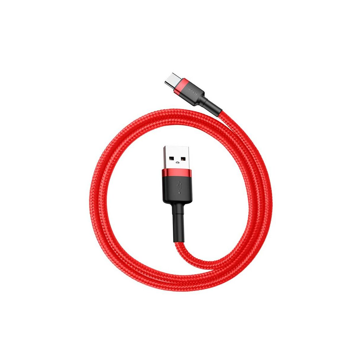 Kép 9/9 - Baseus Type-C kábel, Cafule, 3A, 0.5m, piros/piros (CATKLF-A09)