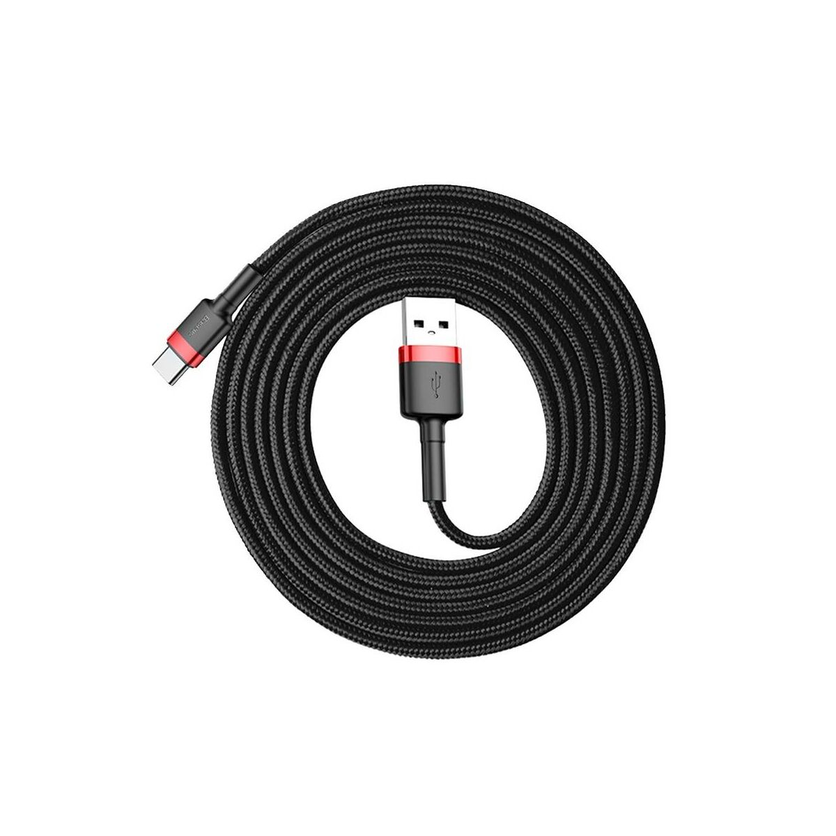 Kép 9/9 - Baseus Type-C kábel, Cafule, 2A, 2m, piros/fekete (CATKLF-C91)