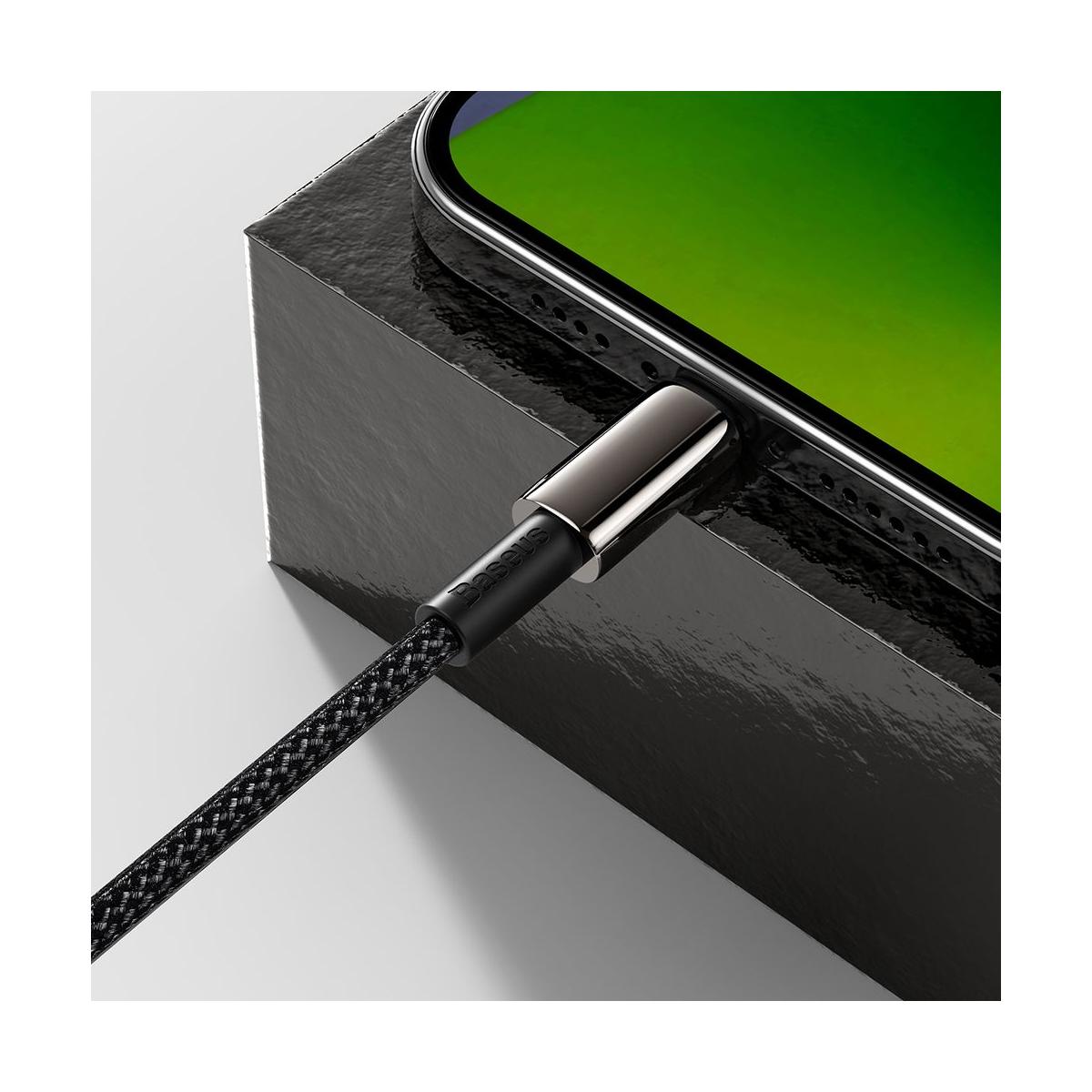 Kép 10/14 - Baseus Type-C - Lightning kábel, Tungsten Gold gyorstöltő PD 20W 1m, fekete (CATLWJ-01)
